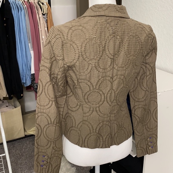 Simply Vera/Vera Wang Olive Green Textured Blazer Size XS - Picture 5 of 9